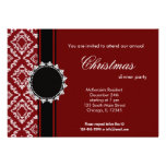 Elegant Christmas Damask Invites