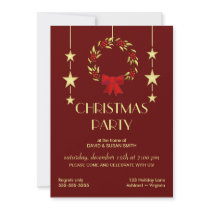 Elegant Christmas Holiday Party Invitations by SquirrelHugger Elegant Christmas Holiday Party Invitations