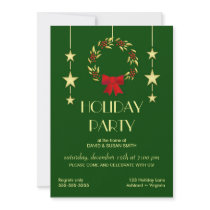 Elegant Christmas Holiday Party Invitations by SquirrelHugger Elegant Christmas Holiday Party Invitations