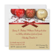 Elegant Christmas Party Invitation invitation