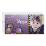 Elegant Christmas Photo Card Ornaments &amp; Swirls