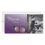 Elegant Christmas Photo Card Ornaments &amp; Swirls