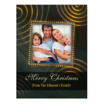 christmas gift, holiday, unique, festive design, xmas, photo frame, photo template, christmas photo templates, wishes, season&#39;s greetings templates, christmas, houk, personalized, eerie, family, decorative, Postcard with custom graphic design
