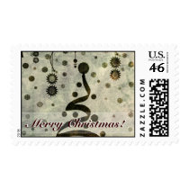 luminaart, byluminaart, christmas, new year, christmas postage, custom postage, modern, funky, chic, postage, new year's day, Stamp with custom graphic design