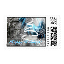 luminaart, byluminaart, postage, christmas, new year, christmas postage, custom postage, modern, funky, chic, new year's day, Stamp with custom graphic design