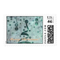 luminaart, byluminaart, christmas, new year, christmas postage, custom postage, modern, funky, chic, postage, new year's day, Stamp with custom graphic design