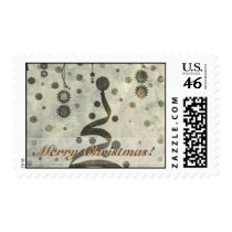 luminaart, byluminaart, christmas, new year, christmas postage, custom postage, modern, funky, chic, postage, new year's day, Stamp with custom graphic design