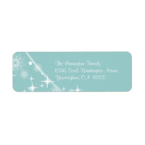 Elegant Christmas return address envelope labels