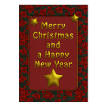 Elegant Christmas Tag business cards