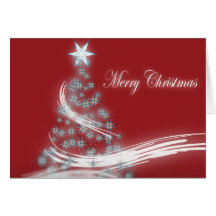 Elegant Christmas Tree and Christmas  Star Cards