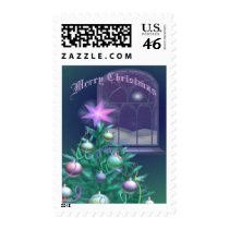Elegant Christmas Tree Christmas postage