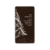 Elegant Christmas Tree Return Address Label label