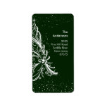 Elegant Christmas Tree Return Address Label