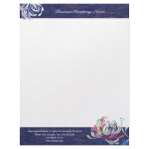 Elegant Chrysanthemum Business Letterhead by daphne1024 Elegant Chrysanthemum Business Letterhead