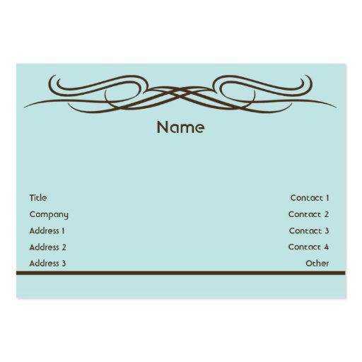 Elegant - Chubby Business Cards (front side)