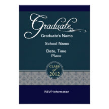 Elegant Class of 2012 Graduation Invitations