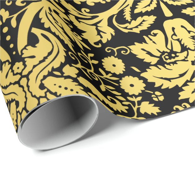 damask wrapping paper