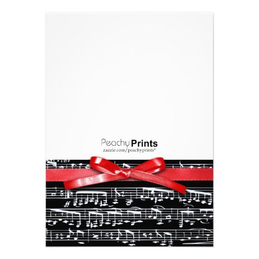 Elegant classic music concert recital invitation