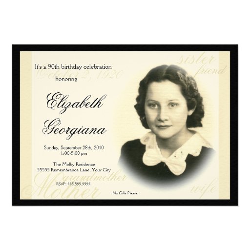 Elegant Classic Photo Invitation 2