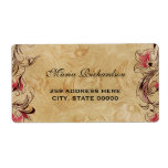 Elegant Classic Vintage Floral Label
