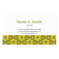 Elegant, classic yellow graphic business card business card template