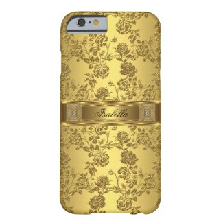 Elegant Classy Gold Damask Floral iPhone 6 Case