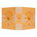 Elegant, classy orange lilly files &amp; albums 3 ring binder