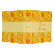 Elegant, classy yellow lilly files & albums 3 ring binder