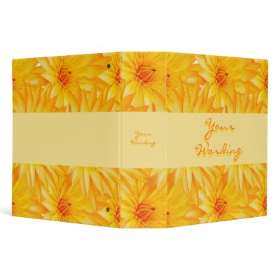 Elegant, classy yellow lilly files & albums 3 ring binder