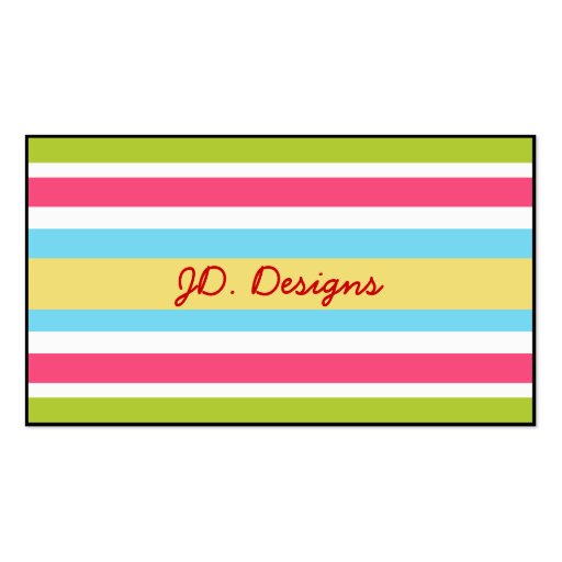 Elegant  Color  businesscards Business Card (back side)