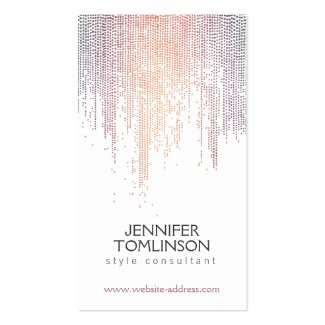 Elegant Colorful Confetti Dots on White Double-Sided Standard Business Cards (Pack Of 100)