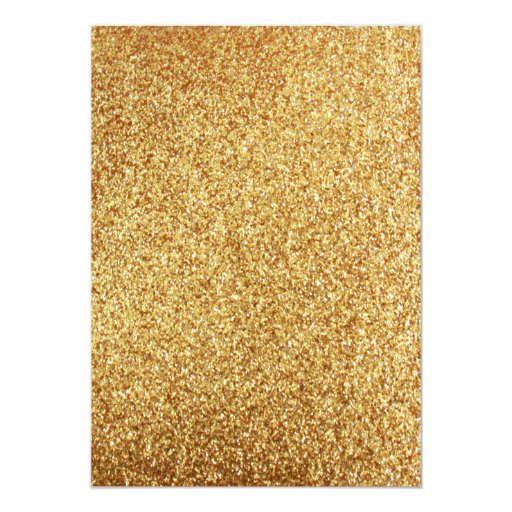 Elegant Coral Glitter Gold Wedding Invitation