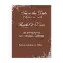 Elegant corners - Save the Date postcards by kool27 Elegant corners - Save the Date postcards