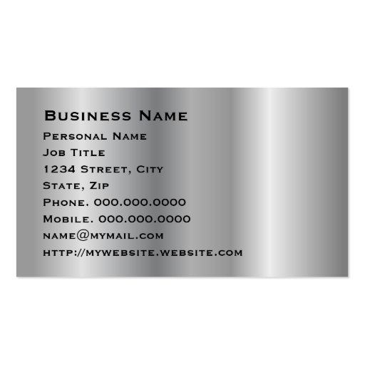 Elegant Corporate Business Card (back side)