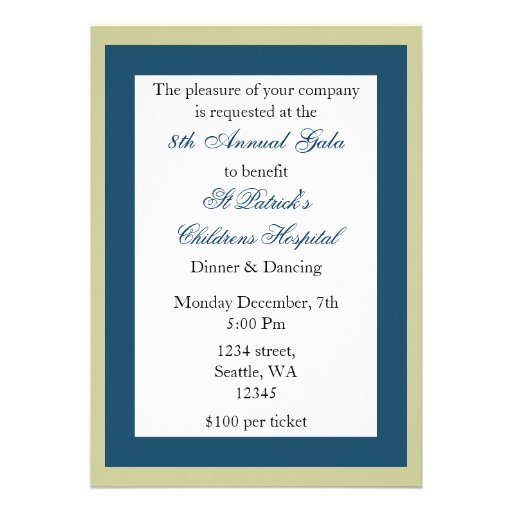 Elegant Corporate party Invitation (front side)