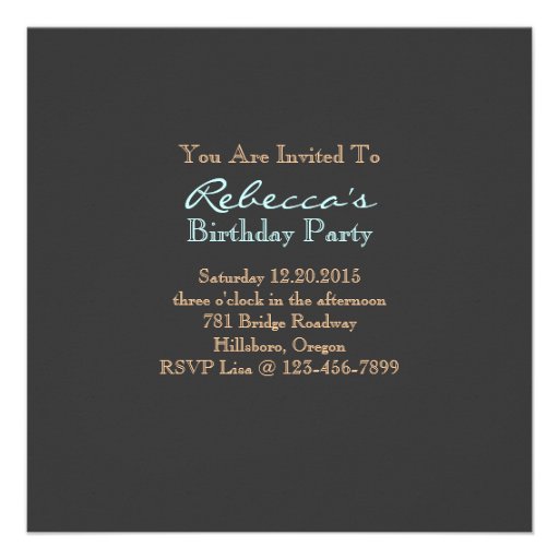 elegant country cowboy  vintage birthday party announcement
