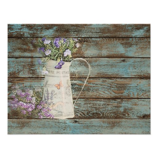elegant country lavender vintage birthday party personalized announcements