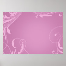 Elegant creamy pink swirls poster