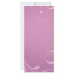 Elegant creamy pink swirls personalized rack card