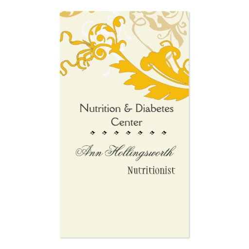 Elegant  Creative Stylish Floral Business Cards (front side)