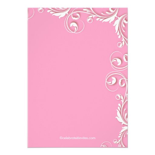 Elegant Cross Baby Girl Baptism Christening Card