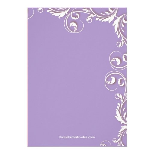 Elegant Cross Baby Girl Baptism Christening Custom Invites