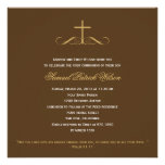 Elegant Cross Baptism/Christening/First Communion invitations