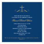 Elegant Cross Baptism/Christening/First Communion invitations