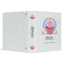 Elegant Cupcake Bakery 1.5 Inch Binder