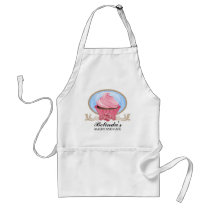Elegant Cupcake Bakery Personalized Apron