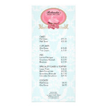 Elegant Cupcake Bakery Rack Card