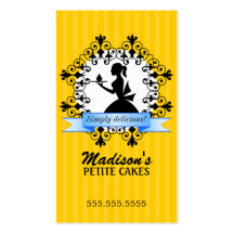 Elegant Cupcake Business Cards