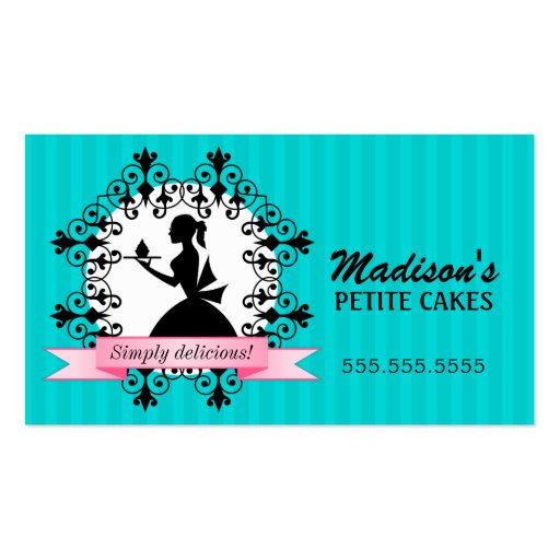 Elegant Cupcake Business Cards