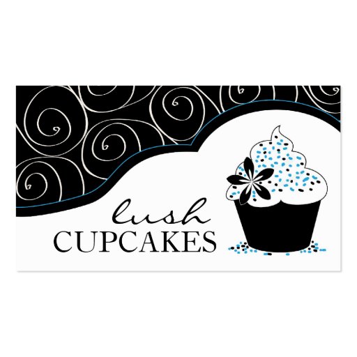 Elegant Cupcake Business Cards (front side)